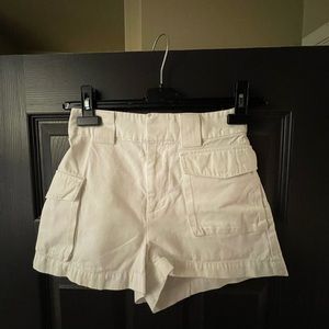 TNA/ Aritzia 3” Cargo shorts - White Size 2XS